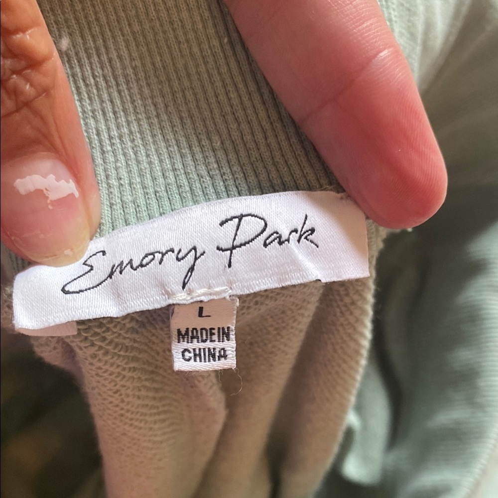 Emory park Mint Green Jogger Pants - Picture 2 of 4